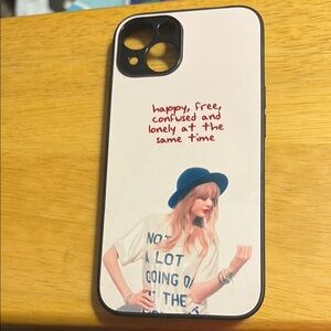 Black and Cream iPhone Case with Graphic Design